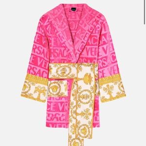 Versace Pink and Gold Robe